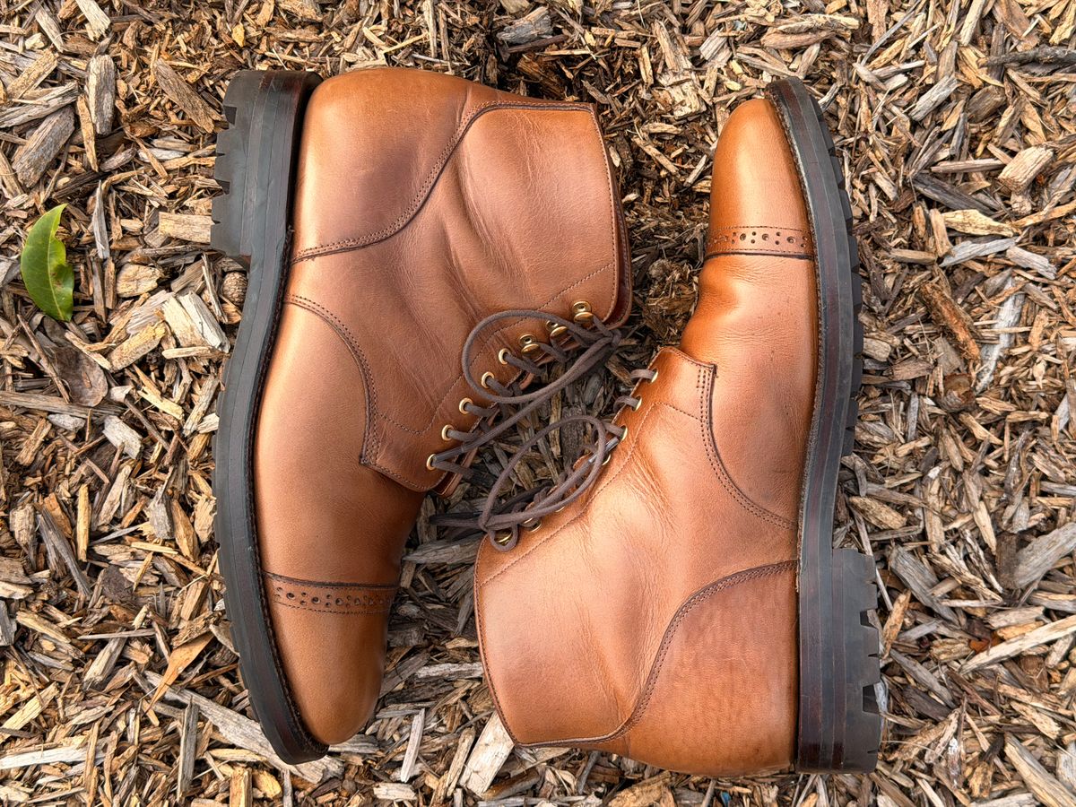 Photo by radboots on March 2, 2026 of the Grant Stone Garrison Boot in Horween Natural Chromexcel.
