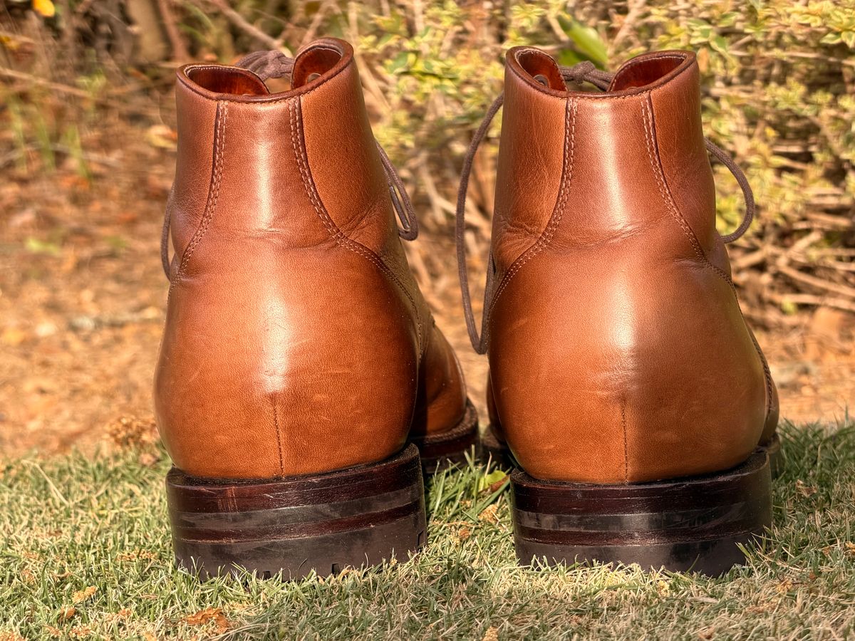 Photo by radboots on April 2, 2026 of the Grant Stone Garrison Boot in Horween Natural Chromexcel.