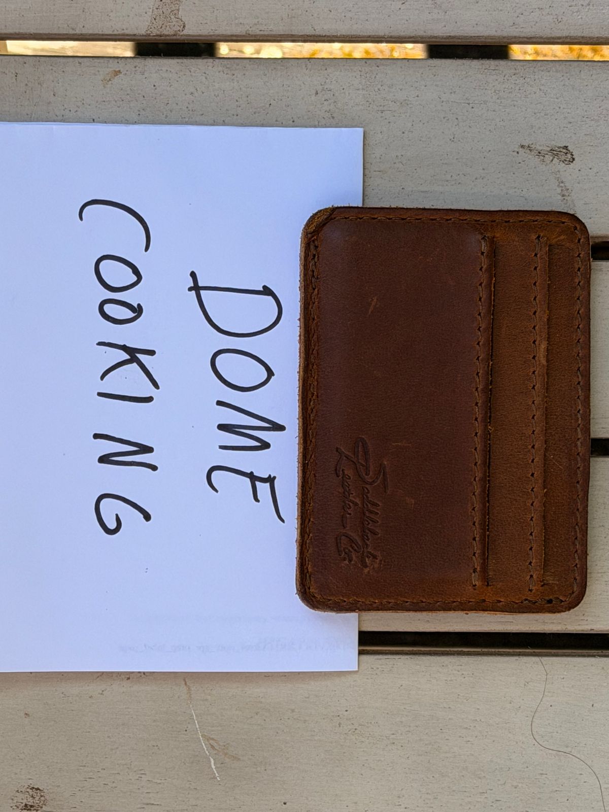 Photo by radboots on November 1, 2025 of the Saddleback Leather Front Pocket ID Wallet in Tobacco.