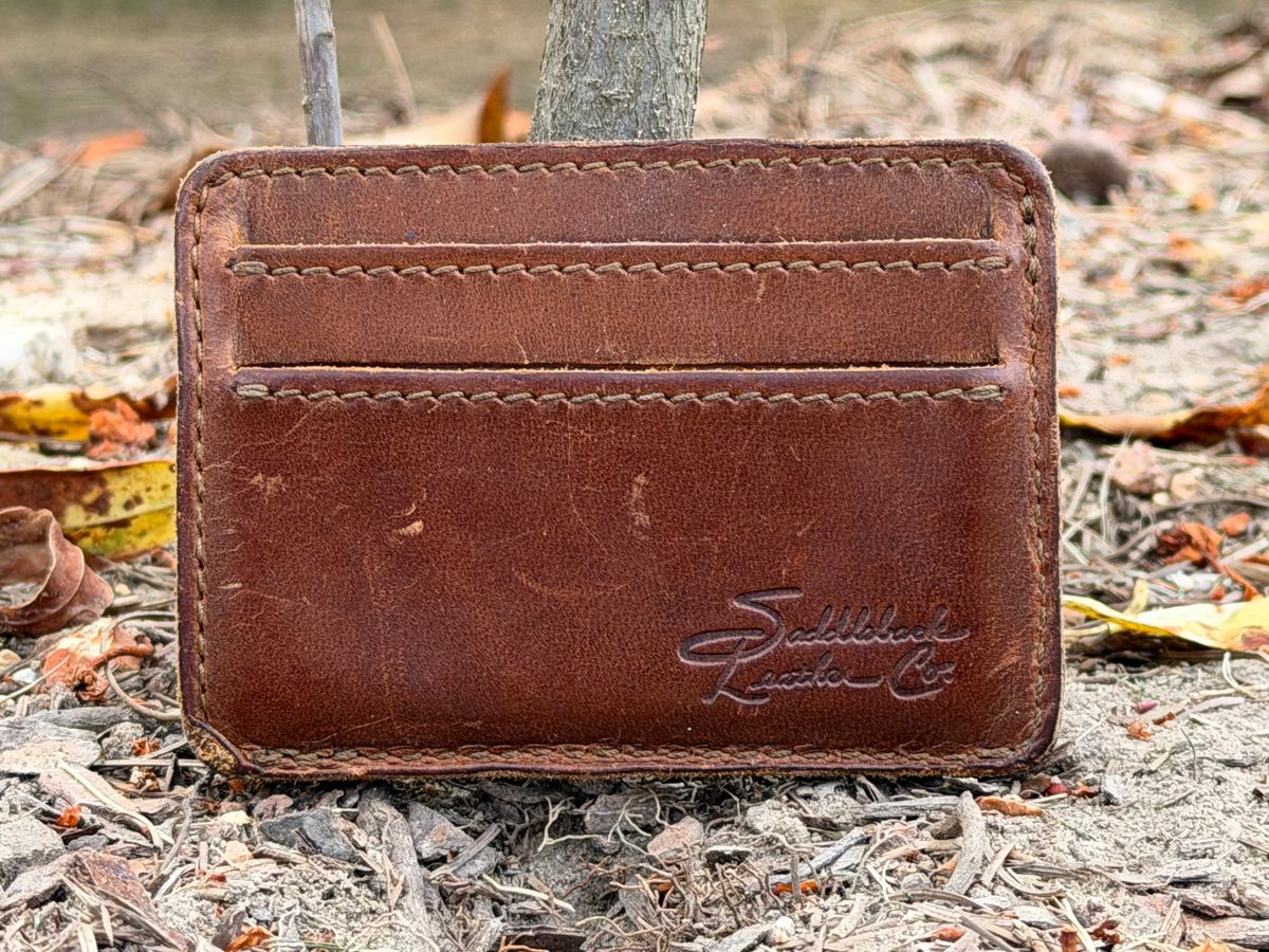 Photo by radboots on April 2, 2026 of the Saddleback Leather Front Pocket ID Wallet in Tobacco.