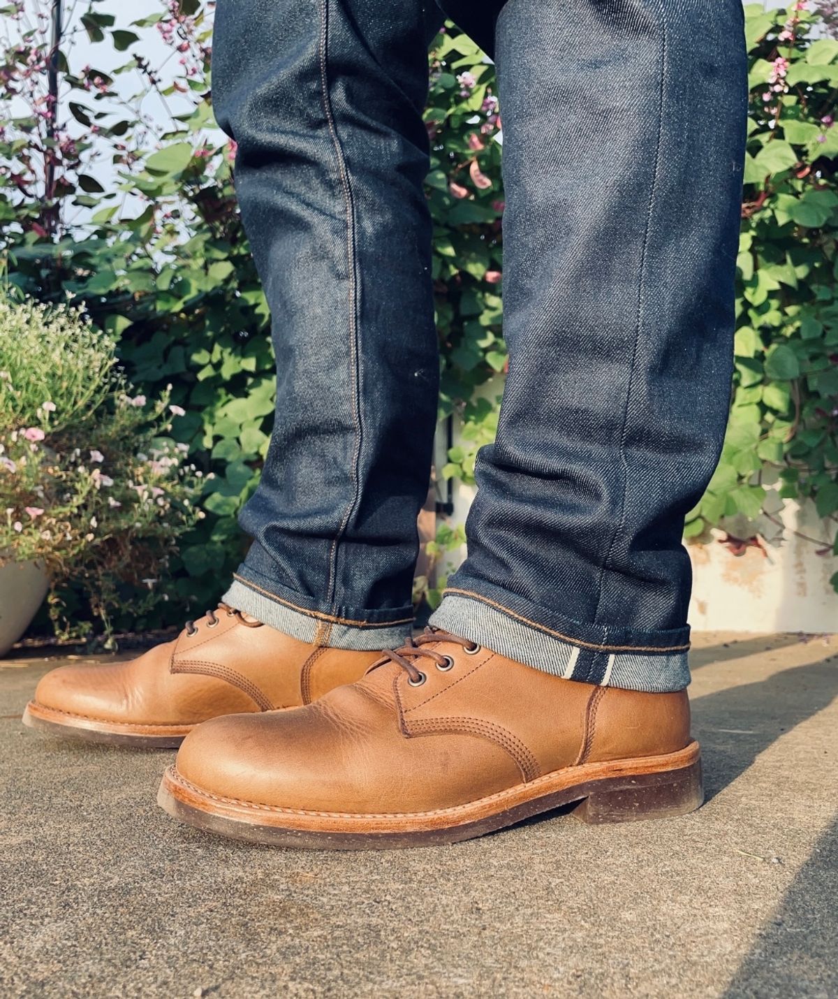 Photo by btstewart on October 1, 2023 of the Oak Street Bootmakers Field Boot in Horween Natural Chromexcel.