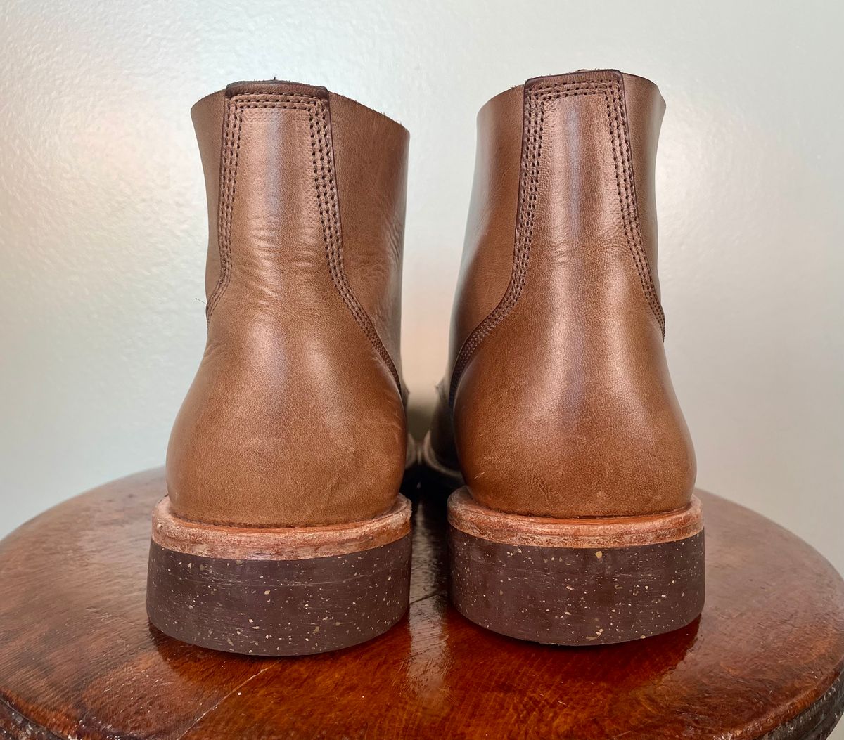 Photo by btstewart on November 1, 2023 of the Oak Street Bootmakers Field Boot in Horween Natural Chromexcel.