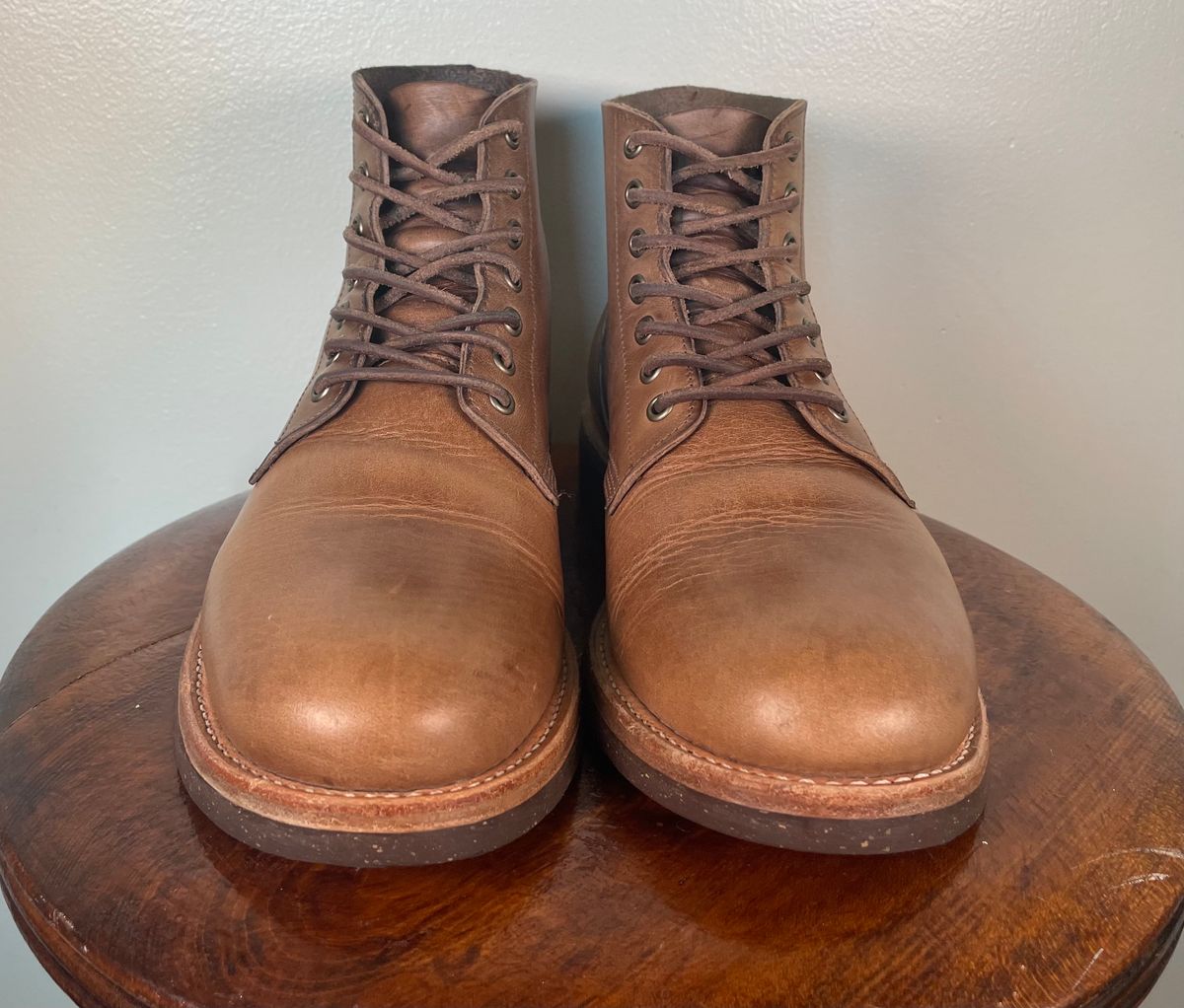 Photo by btstewart on November 1, 2023 of the Oak Street Bootmakers Field Boot in Horween Natural Chromexcel.