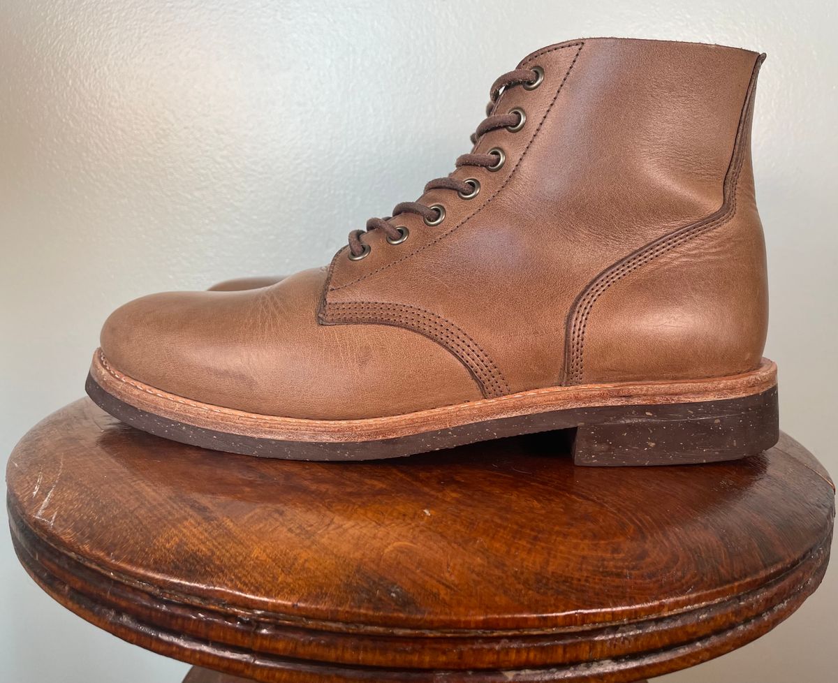 Photo by btstewart on November 1, 2023 of the Oak Street Bootmakers Field Boot in Horween Natural Chromexcel.