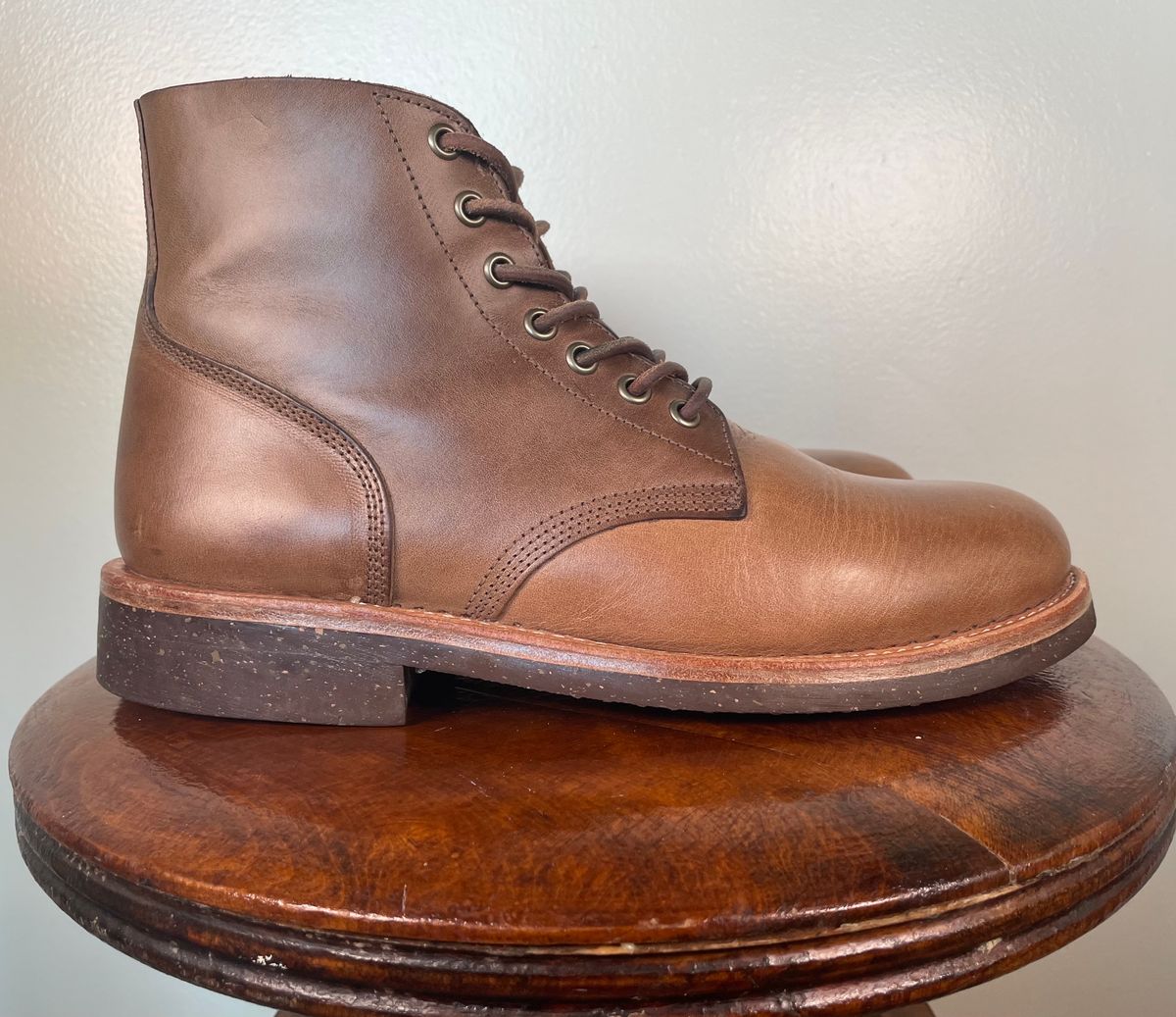 Photo by btstewart on November 1, 2023 of the Oak Street Bootmakers Field Boot in Horween Natural Chromexcel.