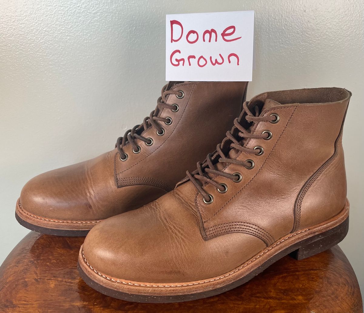 Photo by btstewart on November 1, 2023 of the Oak Street Bootmakers Field Boot in Horween Natural Chromexcel.