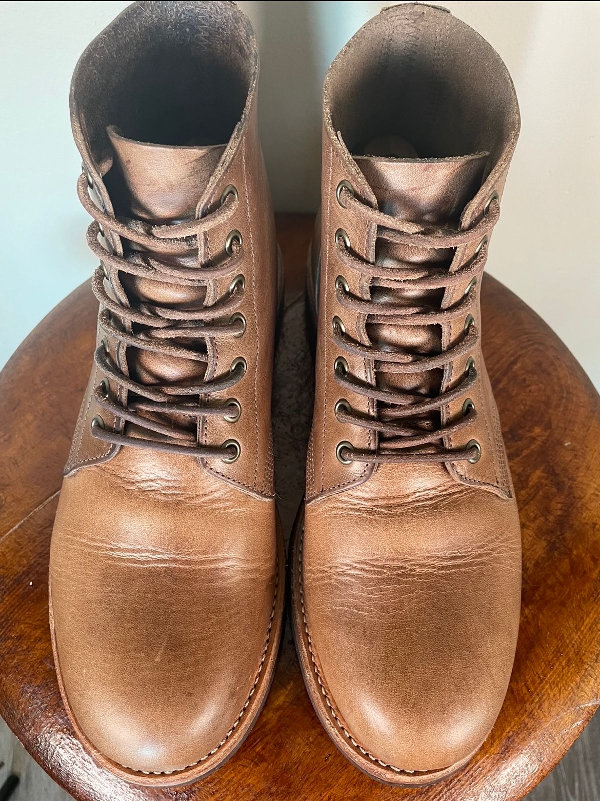 Photo by btstewart on November 1, 2023 of the Oak Street Bootmakers Field Boot in Horween Natural Chromexcel.