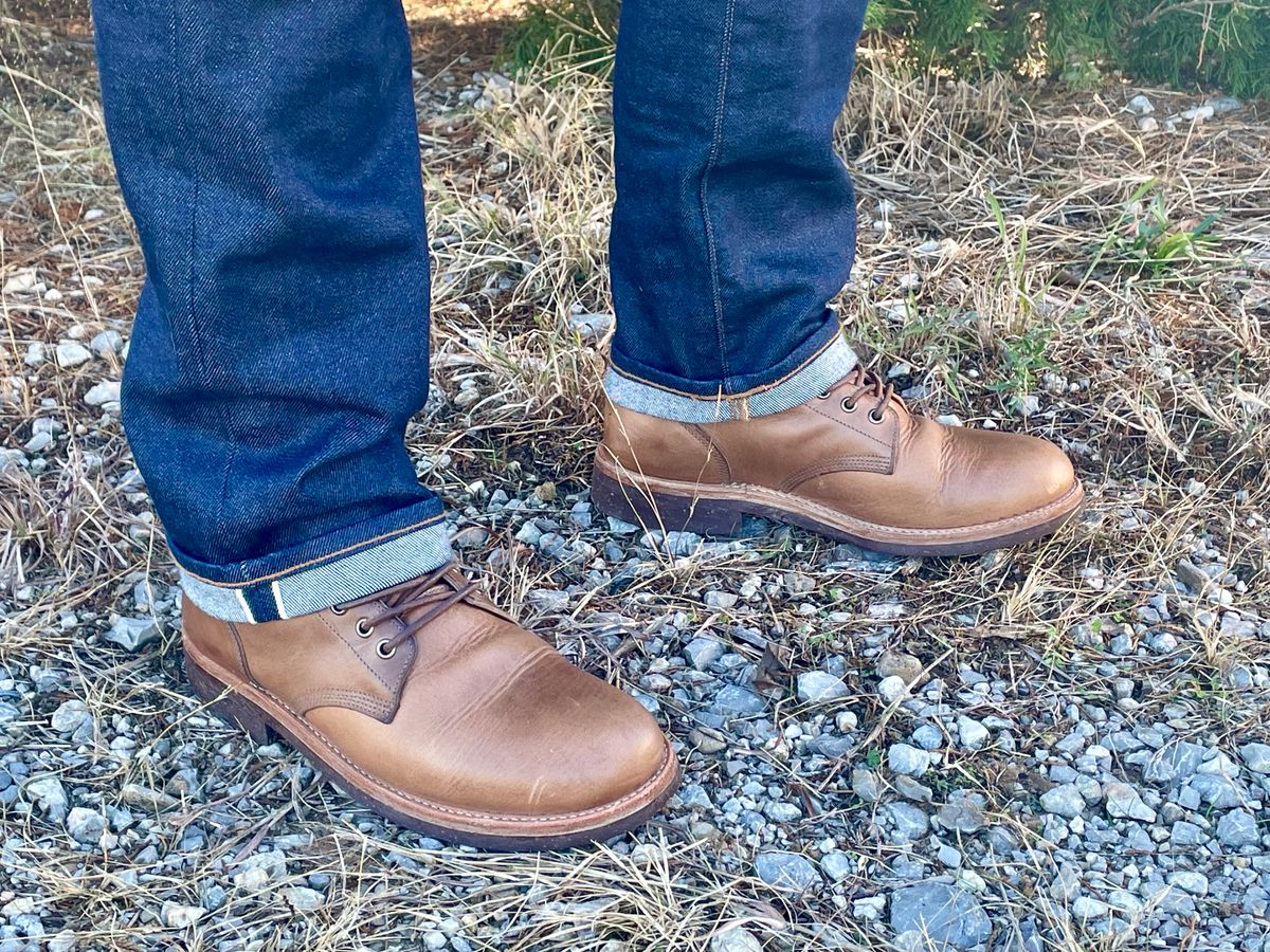 Photo by btstewart on November 1, 2023 of the Oak Street Bootmakers Field Boot in Horween Natural Chromexcel.