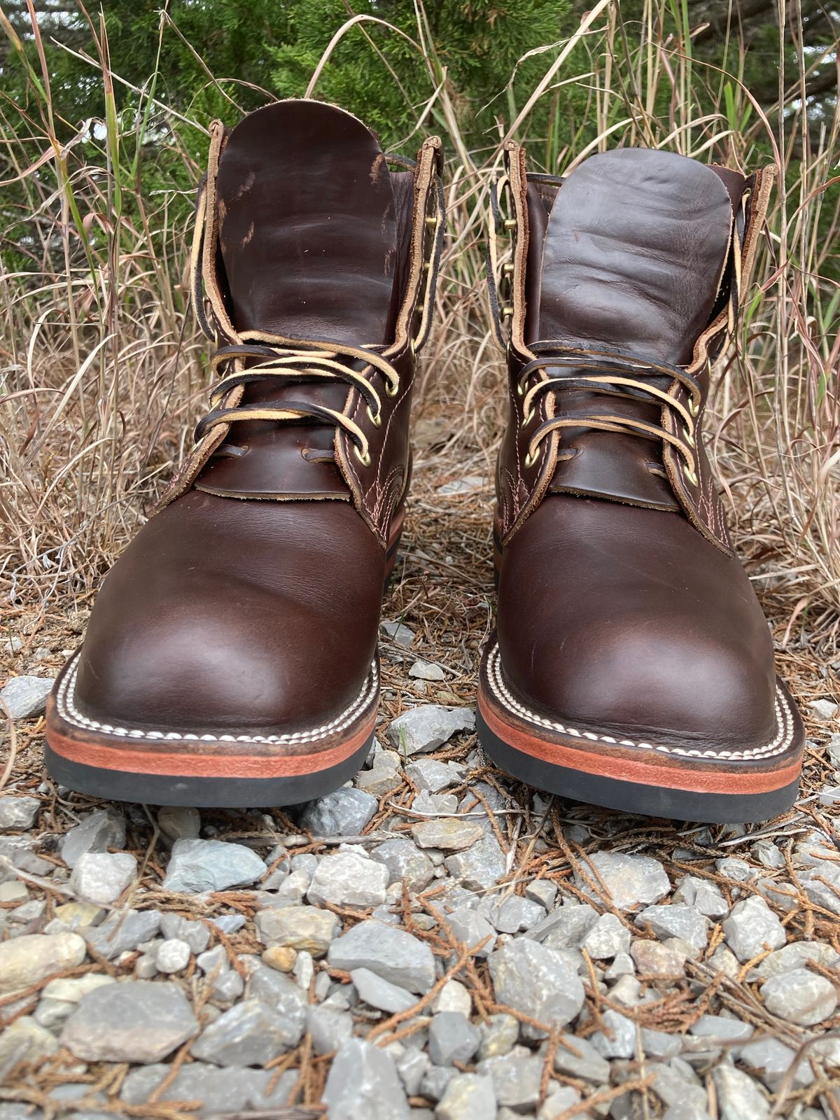Photo by btstewart on November 3, 2022 of the Nicks Falcon in Horween Brown Chromexcel.
