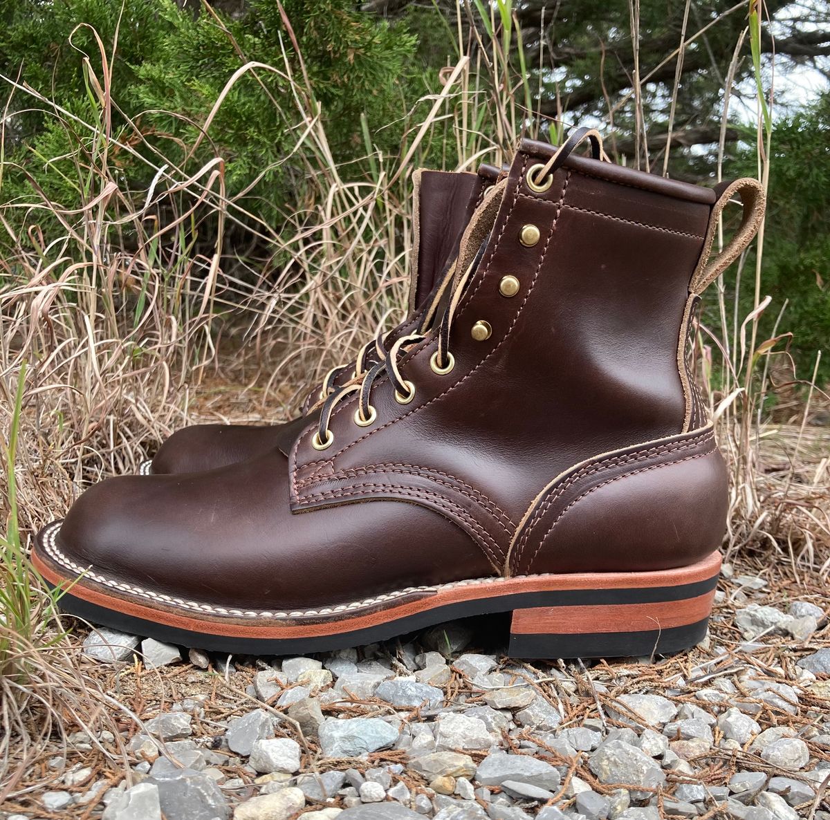 Photo by btstewart on November 3, 2022 of the Nicks Falcon in Horween Brown Chromexcel.