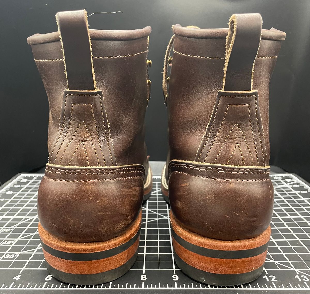 Photo by btstewart on December 1, 2022 of the Nicks Falcon in Horween Brown Chromexcel.