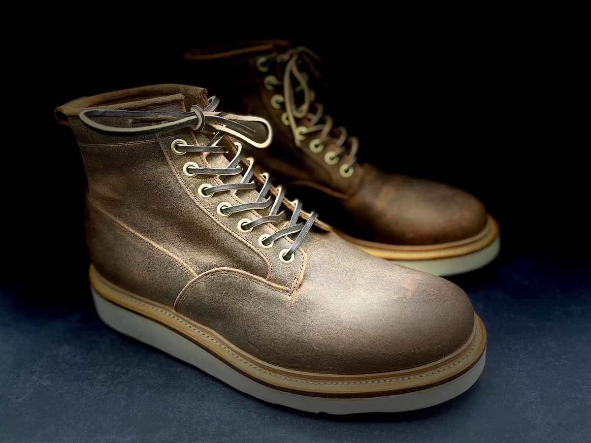 Photo by btstewart on September 30, 2024 of the Viberg Scout Boot in Rawhide Waxy Commander - Charles F. Stead & Co Ltd..