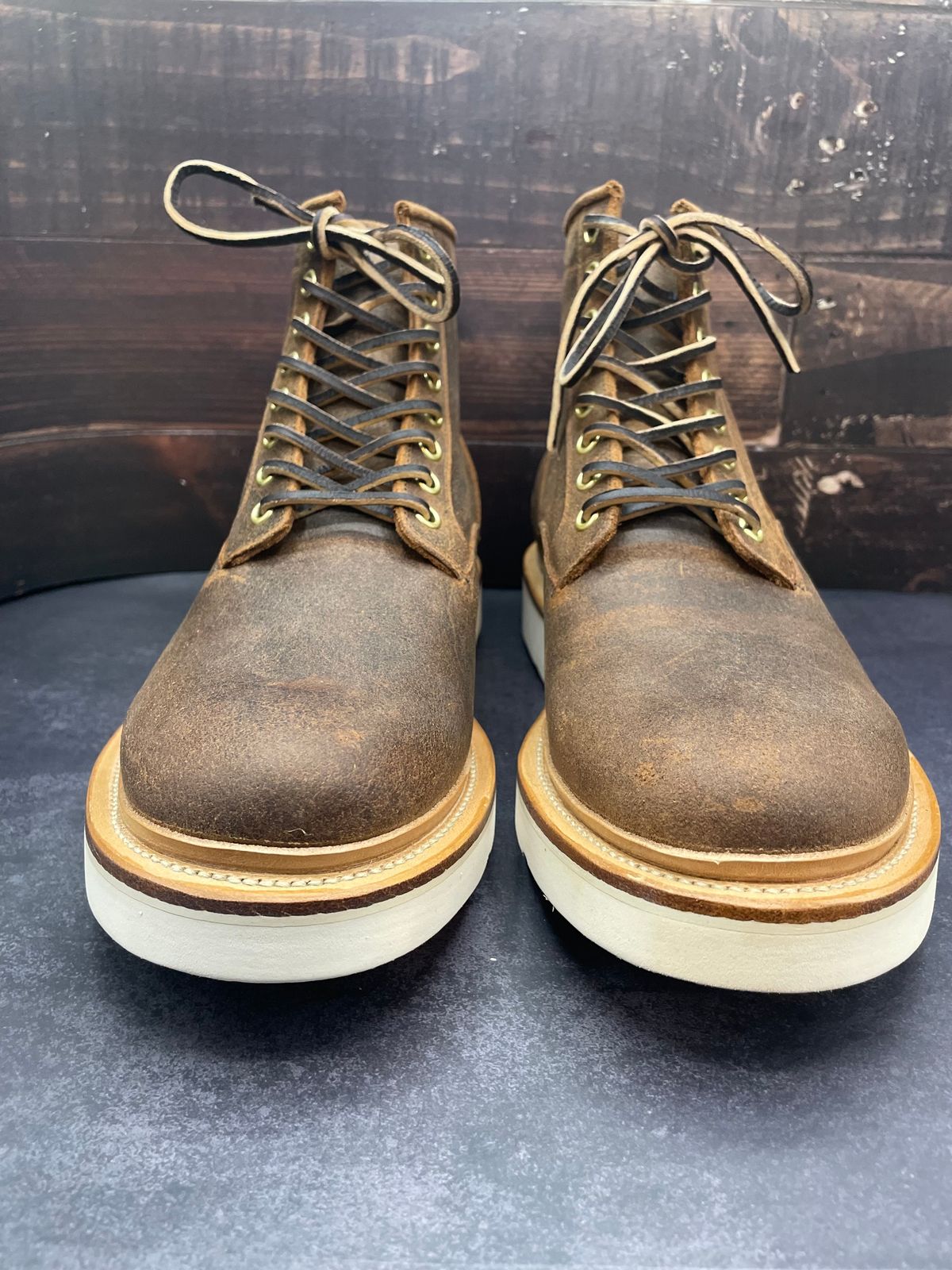 Photo by btstewart on October 1, 2024 of the Viberg Scout Boot in Rawhide Waxy Commander - Charles F. Stead & Co Ltd..