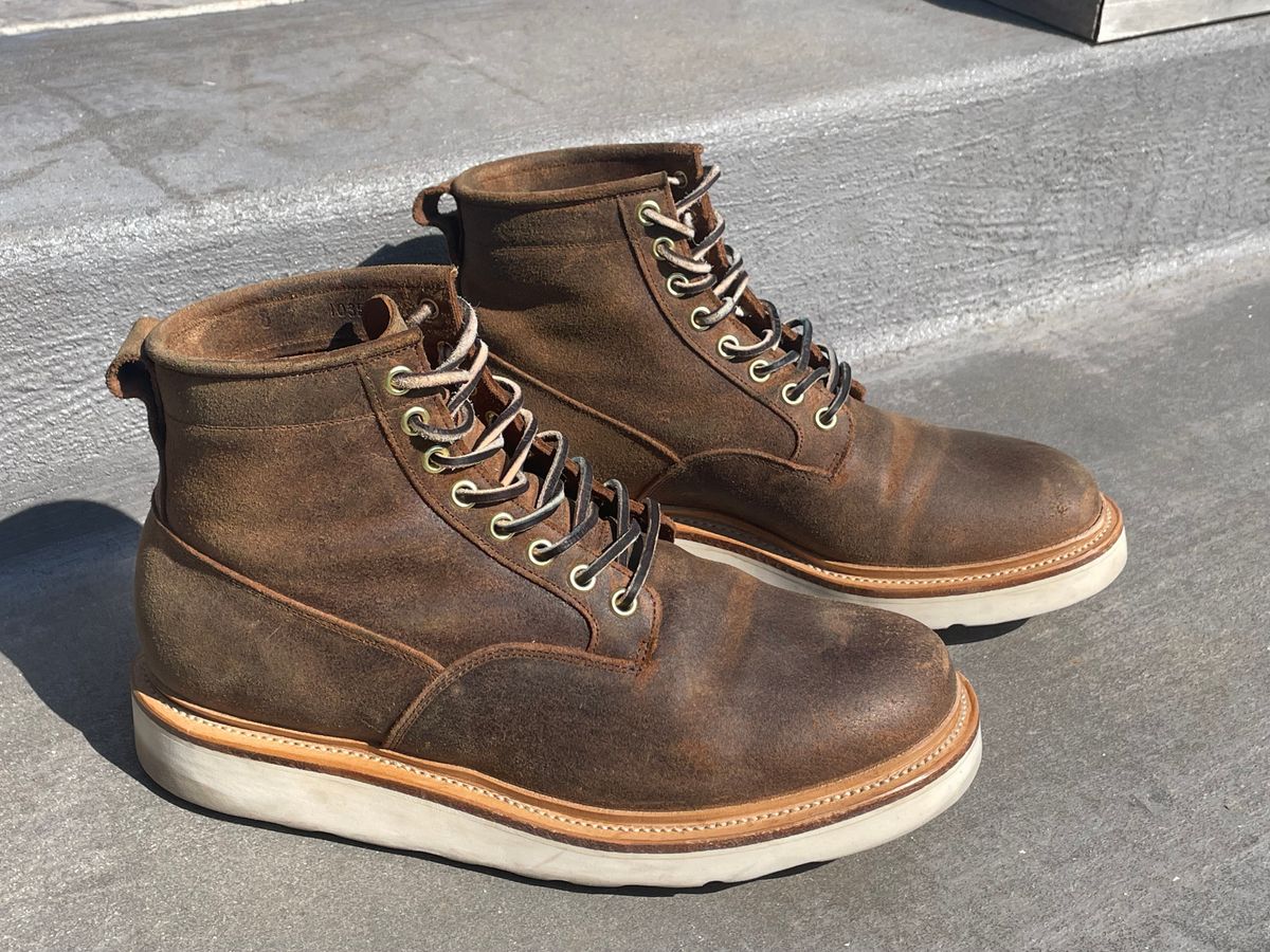 Photo by btstewart on October 11, 2024 of the Viberg Scout Boot in Rawhide Waxy Commander - Charles F. Stead & Co Ltd..