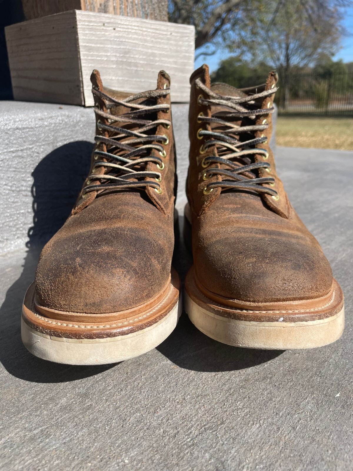 Photo by btstewart on November 1, 2024 of the Viberg Scout Boot in Rawhide Waxy Commander - Charles F. Stead & Co Ltd..