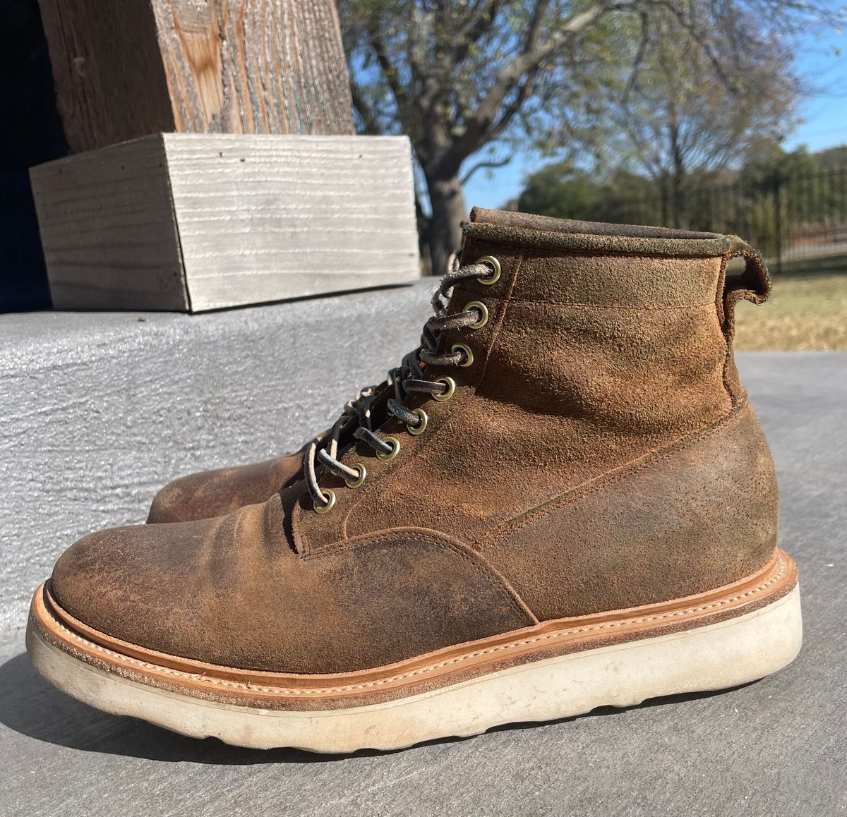 Photo by btstewart on November 1, 2024 of the Viberg Scout Boot in Rawhide Waxy Commander - Charles F. Stead & Co Ltd..