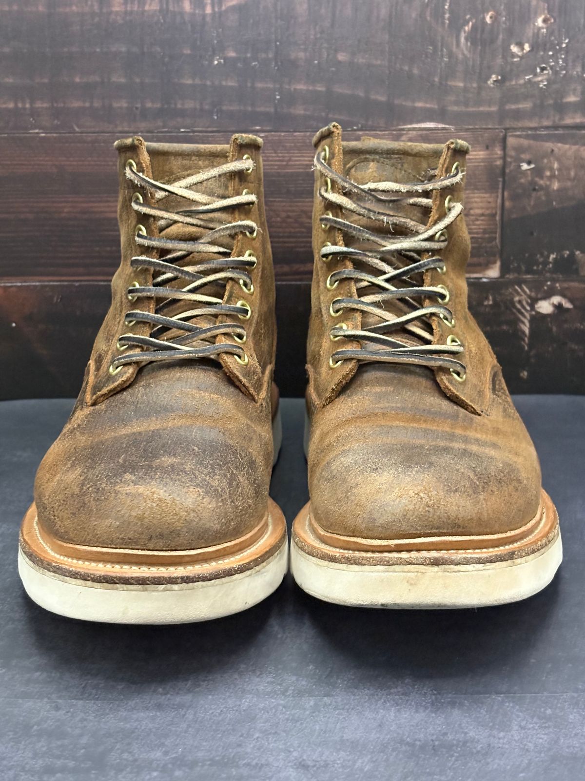 Photo by btstewart on December 5, 2024 of the Viberg Scout Boot in Rawhide Waxy Commander - Charles F. Stead & Co Ltd..