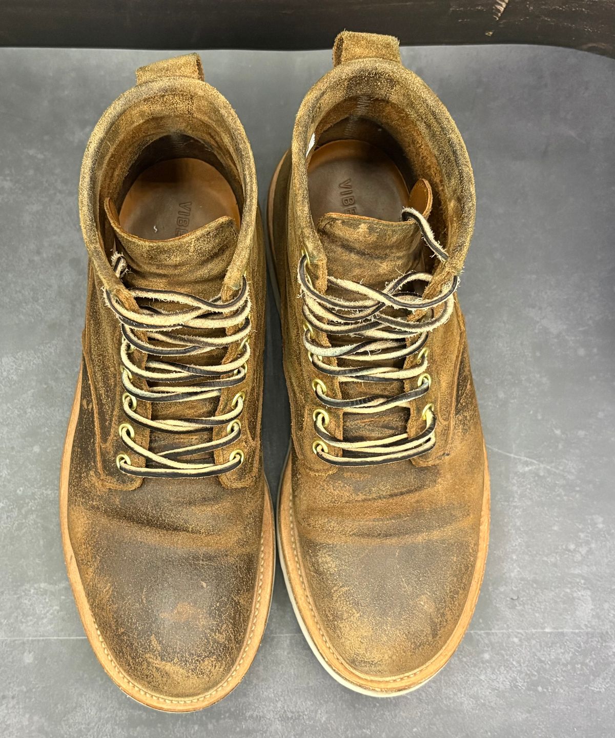 Photo by btstewart on December 5, 2024 of the Viberg Scout Boot in Rawhide Waxy Commander - Charles F. Stead & Co Ltd..