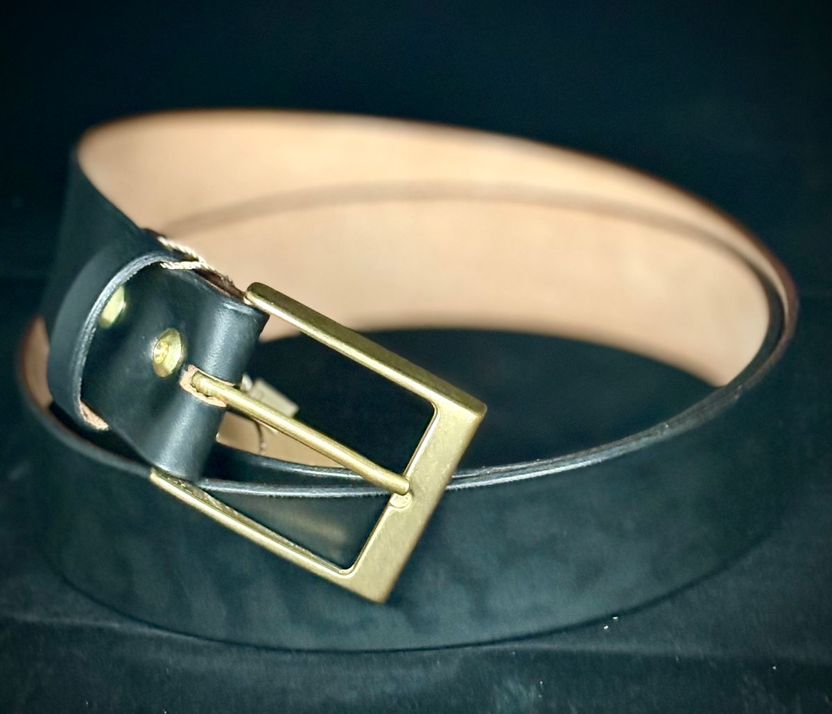Photo by btstewart on October 1, 2025 of the Coronado Leather CLASSIC HORSEHIDE BELT NO.94 | BLACK in Black Horshide.