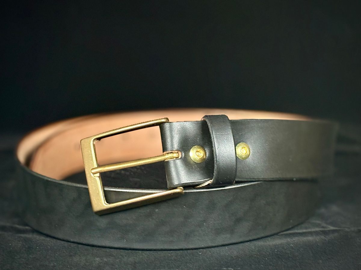 Photo by btstewart on October 1, 2025 of the Coronado Leather CLASSIC HORSEHIDE BELT NO.94 | BLACK in Black Horshide.