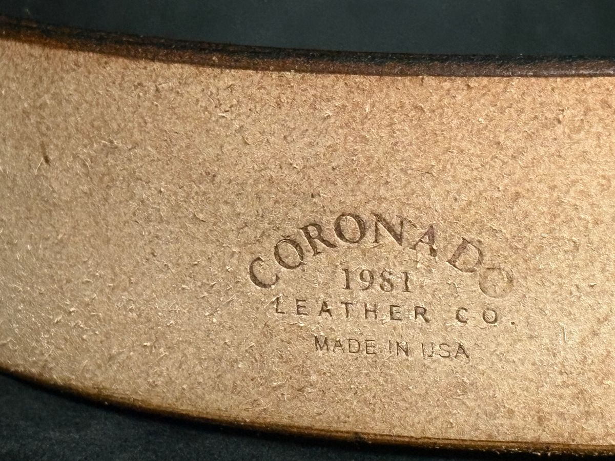 Photo by btstewart on October 1, 2025 of the Coronado Leather CLASSIC HORSEHIDE BELT NO.94 | BLACK in Black Horshide.