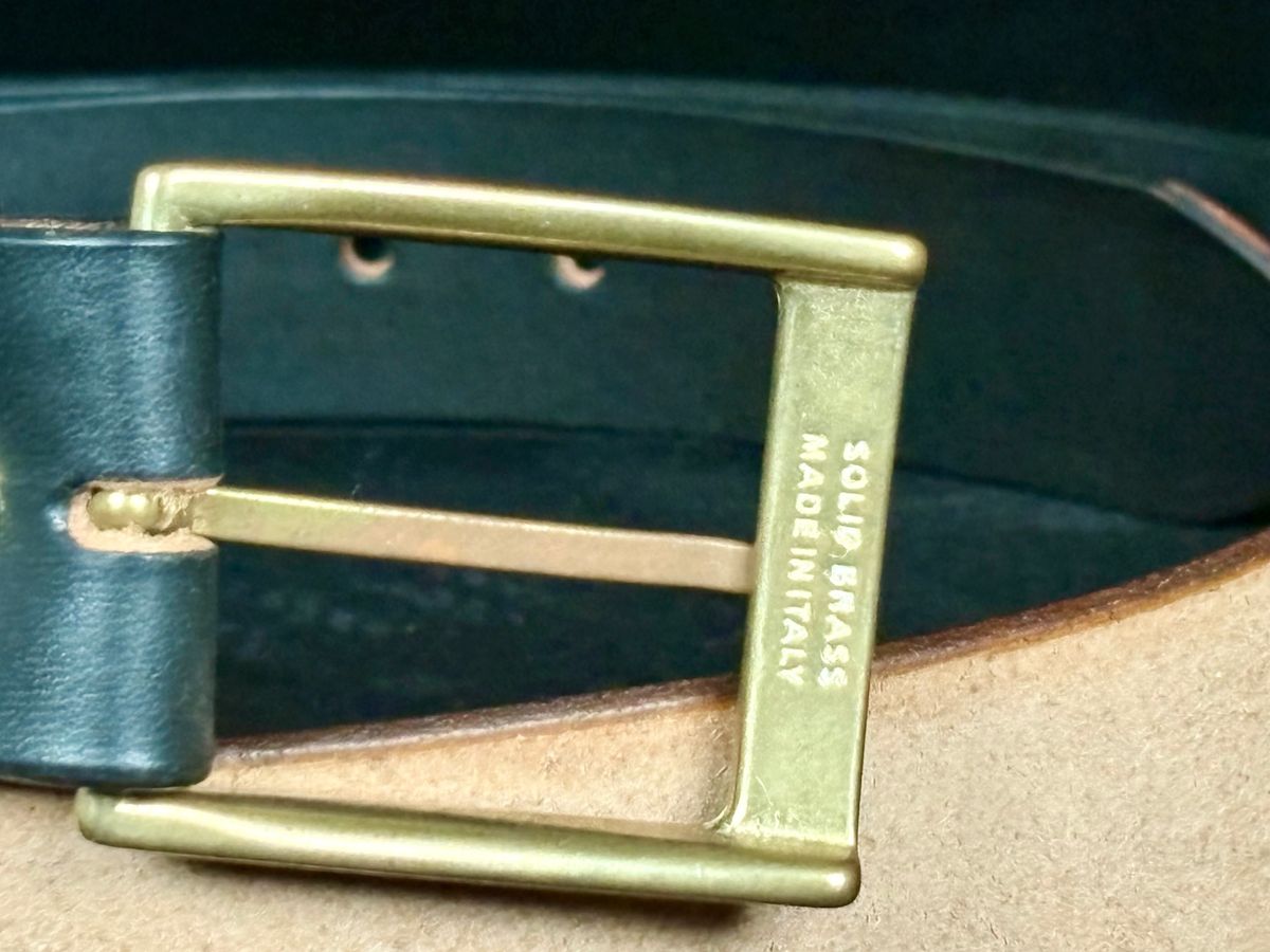 Photo by btstewart on October 1, 2025 of the Coronado Leather CLASSIC HORSEHIDE BELT NO.94 | BLACK in Black Horshide.