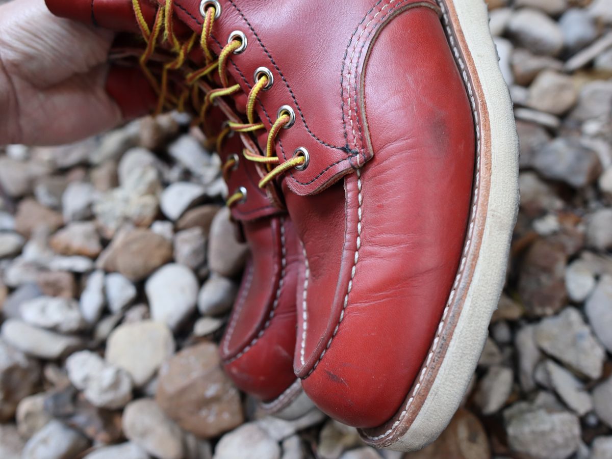Photo by stepped_in_dookie_again on December 2, 2024 of the Red Wing 6-Inch Classic Moc in S.B. Foot Oro-Russet Portage.