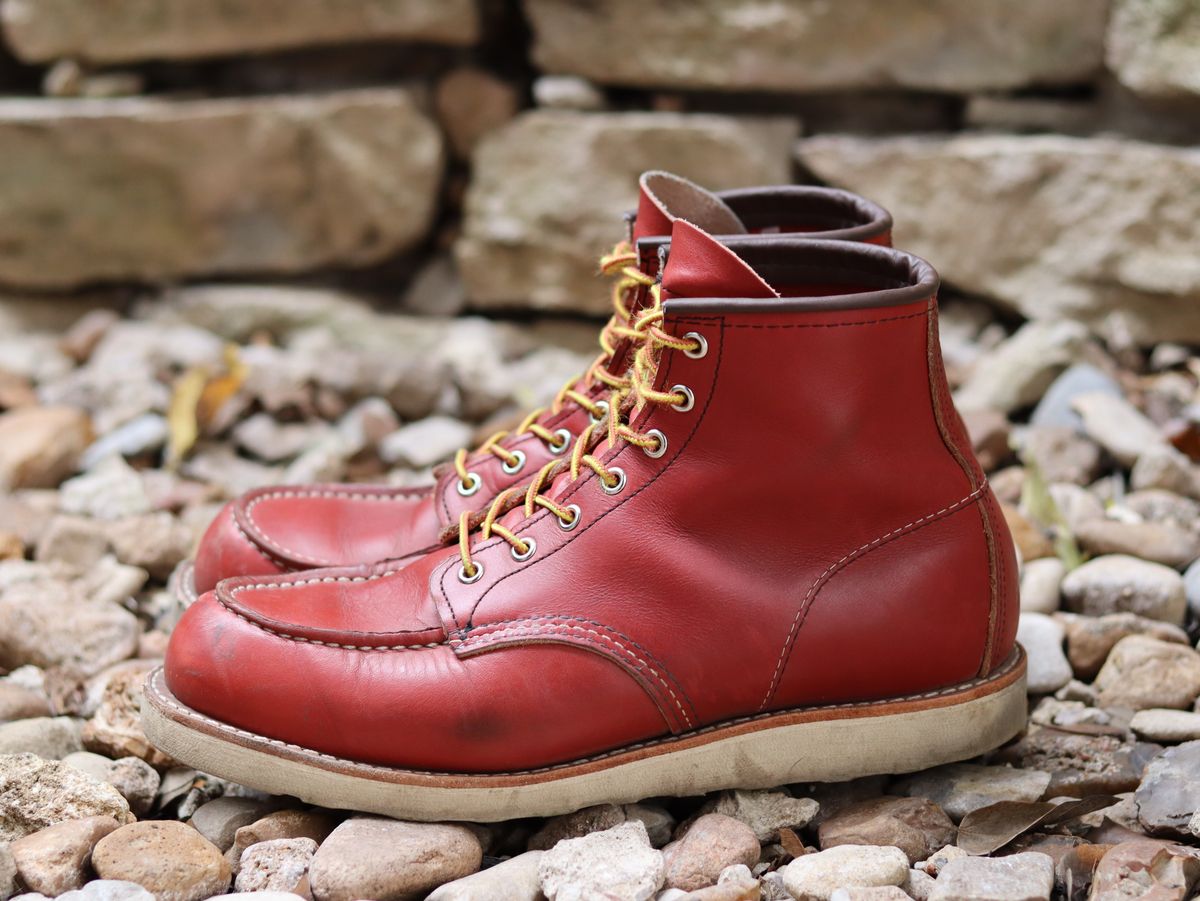 Photo by stepped_in_dookie_again on January 2, 2025 of the Red Wing 6-Inch Classic Moc in S.B. Foot Oro-Russet Portage.