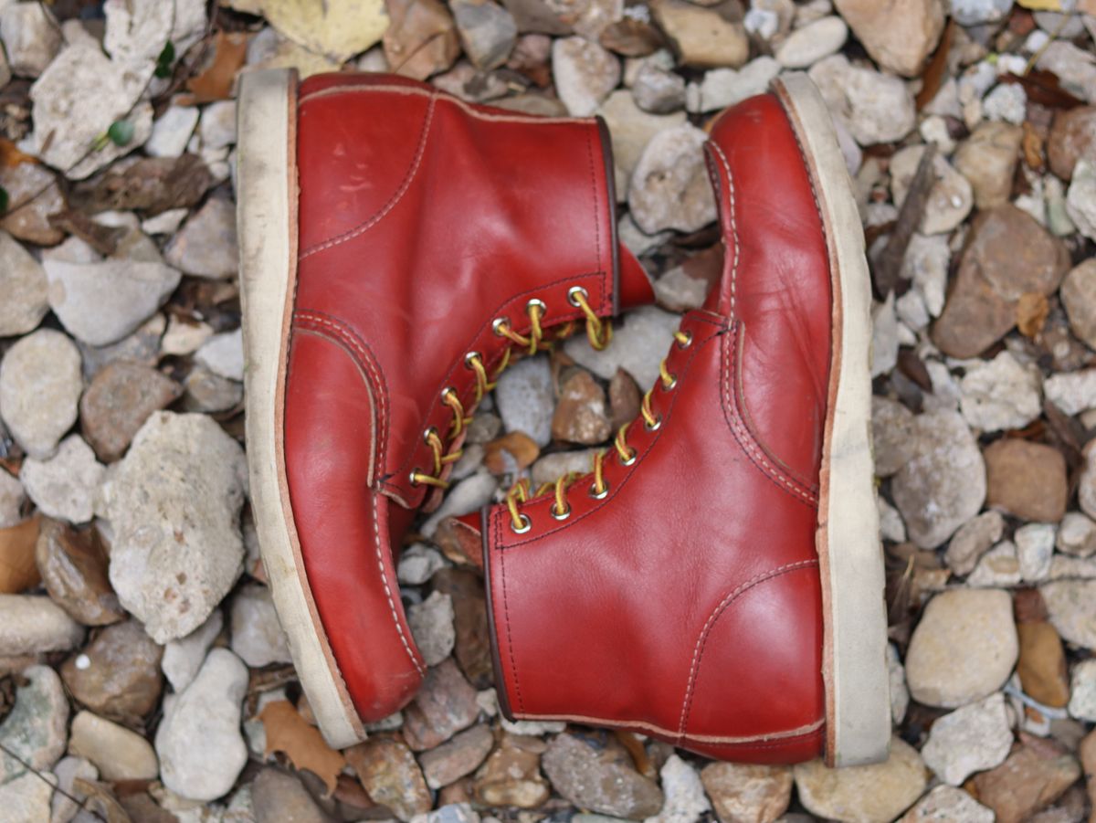 Photo by stepped_in_dookie_again on January 2, 2025 of the Red Wing 6-Inch Classic Moc in S.B. Foot Oro-Russet Portage.