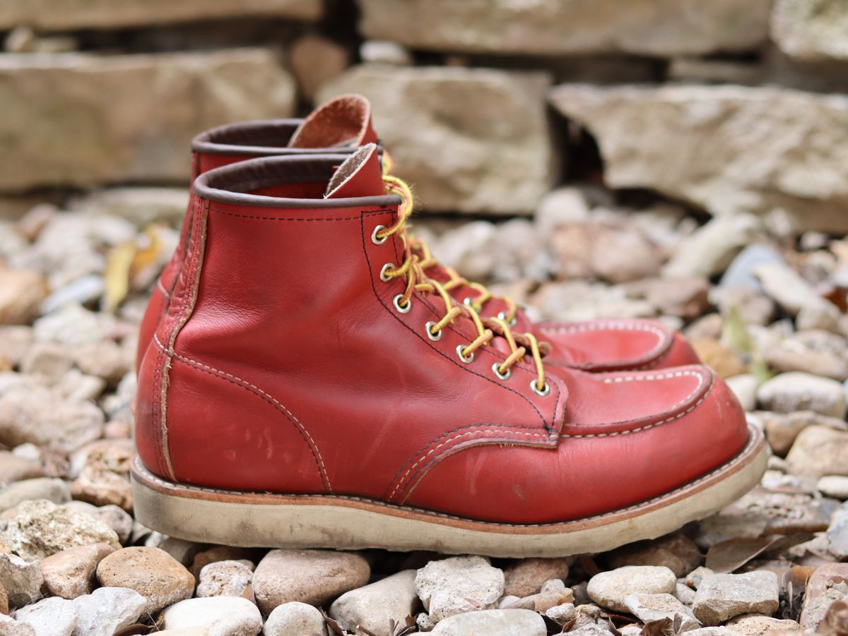 Photo by stepped_in_dookie_again on January 2, 2025 of the Red Wing 6-Inch Classic Moc in S.B. Foot Oro-Russet Portage.