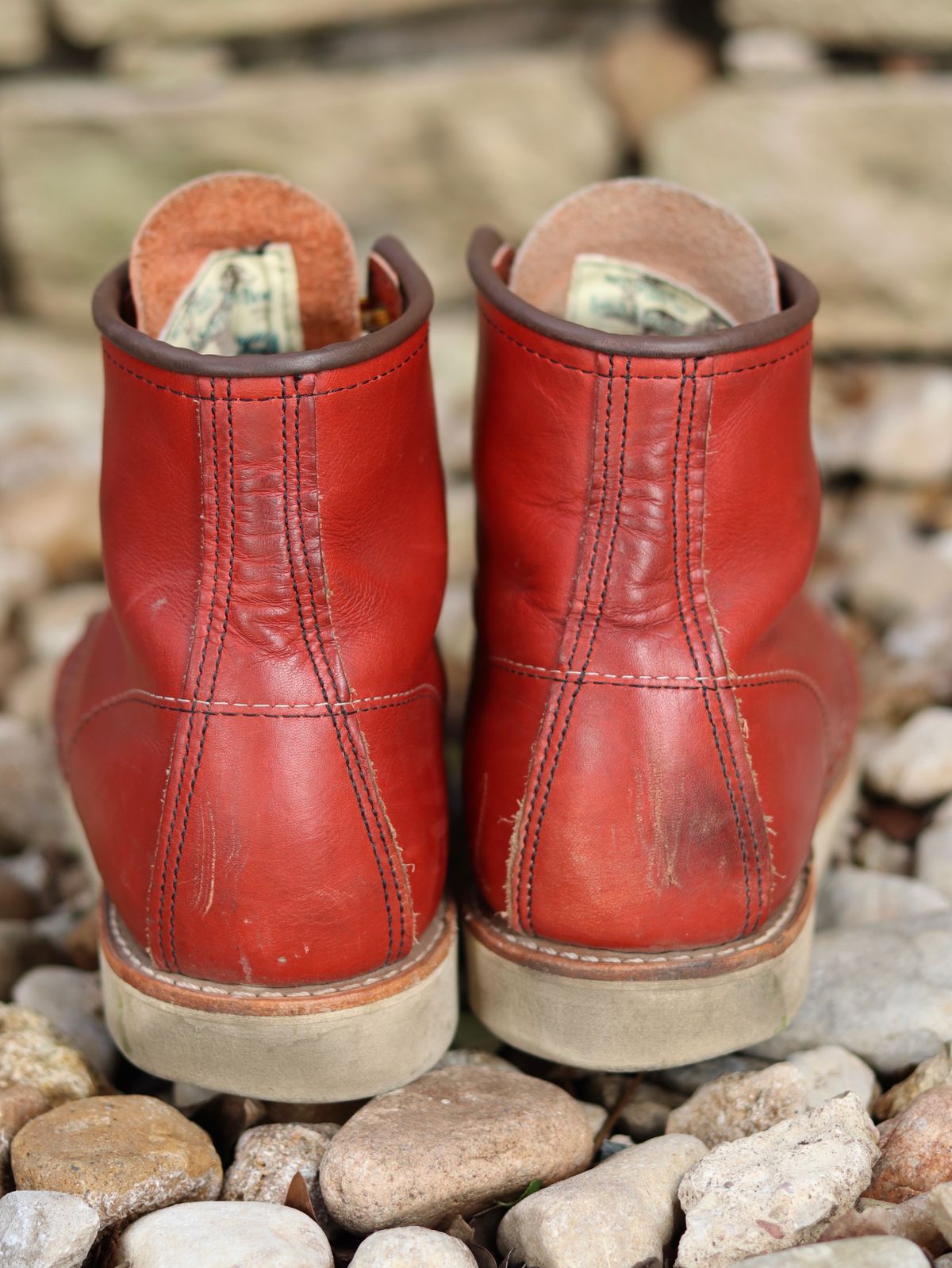 Photo by stepped_in_dookie_again on March 4, 2025 of the Red Wing 6-Inch Classic Moc in S.B. Foot Oro-Russet Portage.