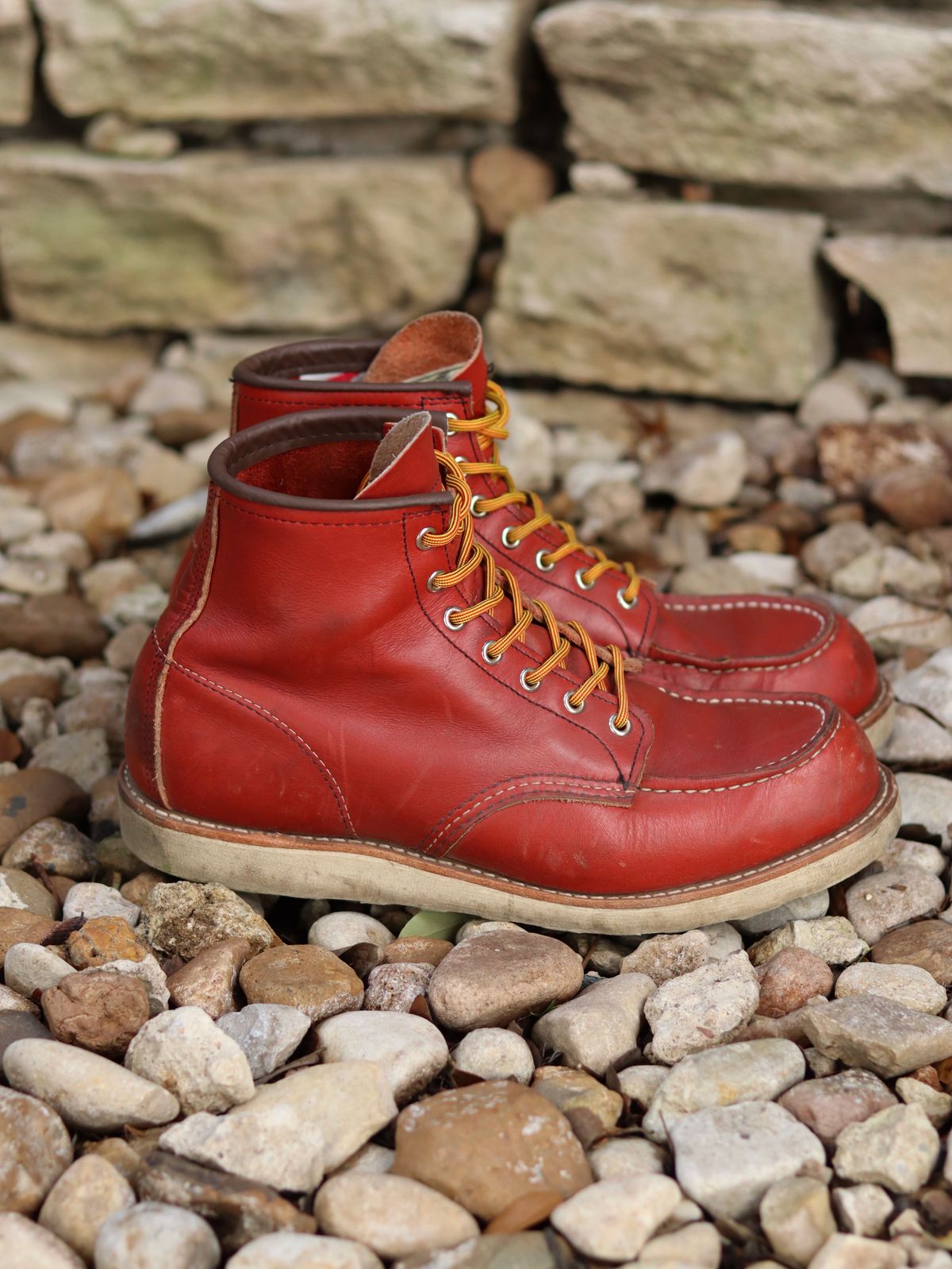 Photo by stepped_in_dookie_again on March 4, 2025 of the Red Wing 6-Inch Classic Moc in S.B. Foot Oro-Russet Portage.