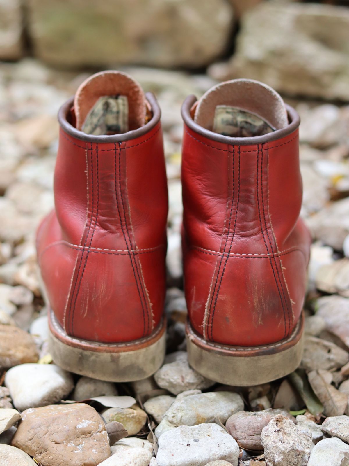 Photo by stepped_in_dookie_again on April 1, 2025 of the Red Wing 6-Inch Classic Moc in S.B. Foot Oro-Russet Portage.