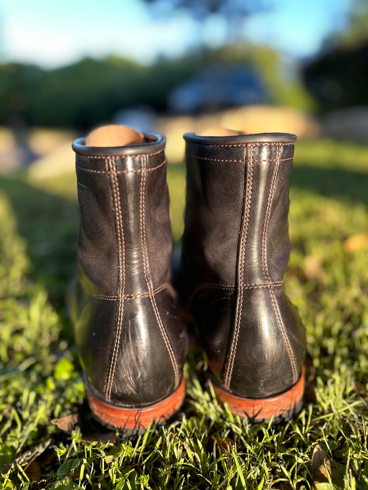 Photo by stepped_in_dookie_again on April 5, 2024 of the Quan Shoemaker Unknown Model in Maryam Black Horsebutt.