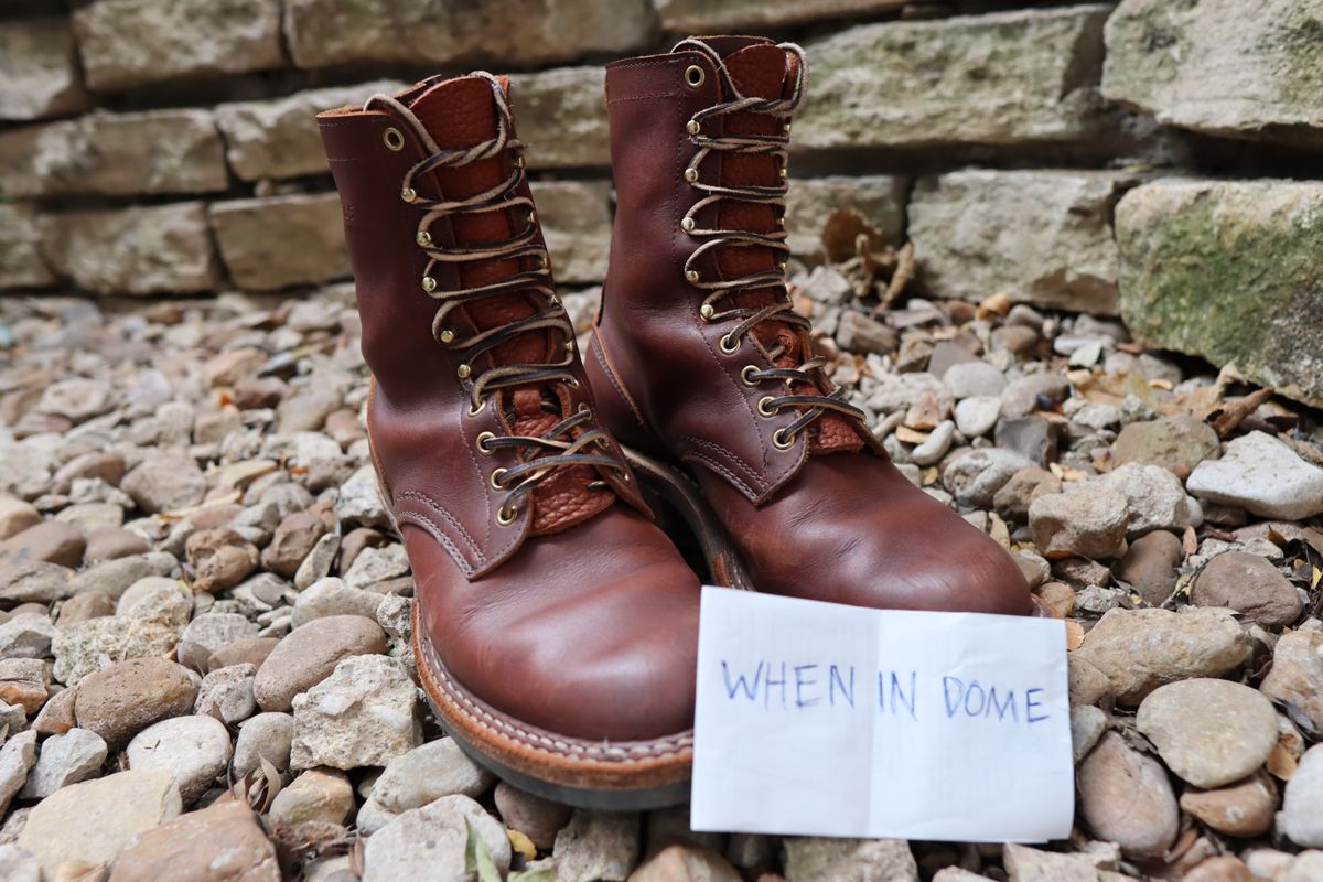 Photo by stepped_in_dookie_again on November 3, 2024 of the White's Packer in Seidel Red Dog Oil Tan.