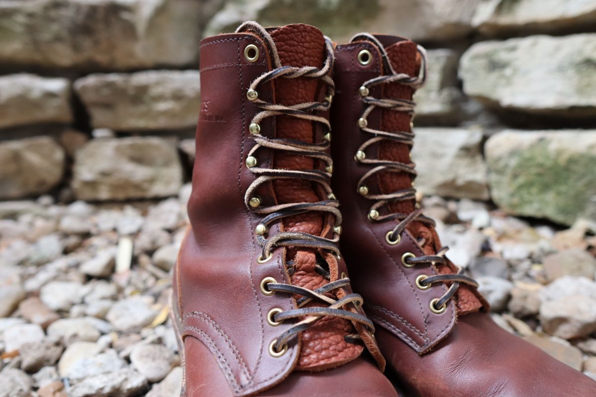 Photo by stepped_in_dookie_again on November 1, 2024 of the White's Packer in Seidel Red Dog Oil Tan.