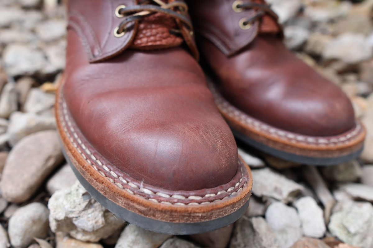 Photo by stepped_in_dookie_again on November 1, 2024 of the White's Packer in Seidel Red Dog Oil Tan.