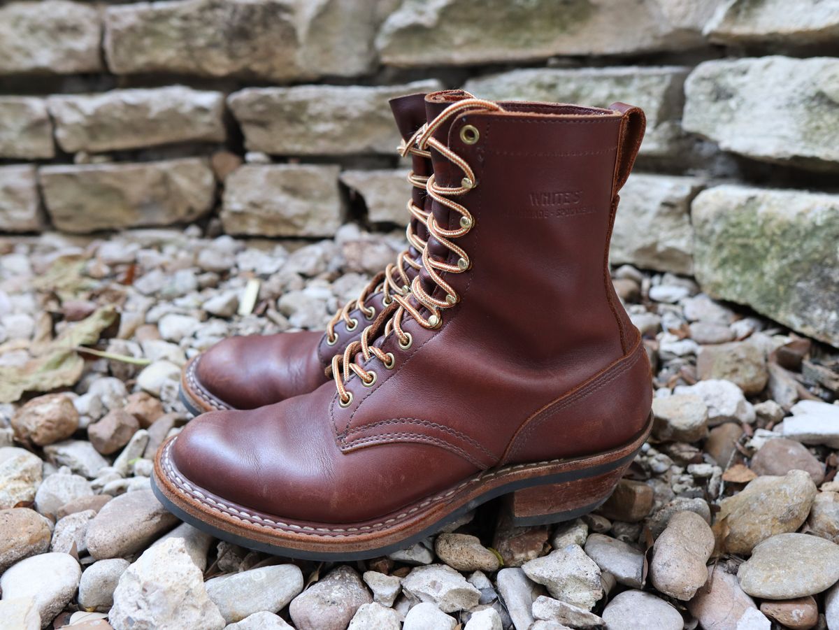 Photo by stepped_in_dookie_again on December 2, 2024 of the White's Packer in Seidel Red Dog Oil Tan.