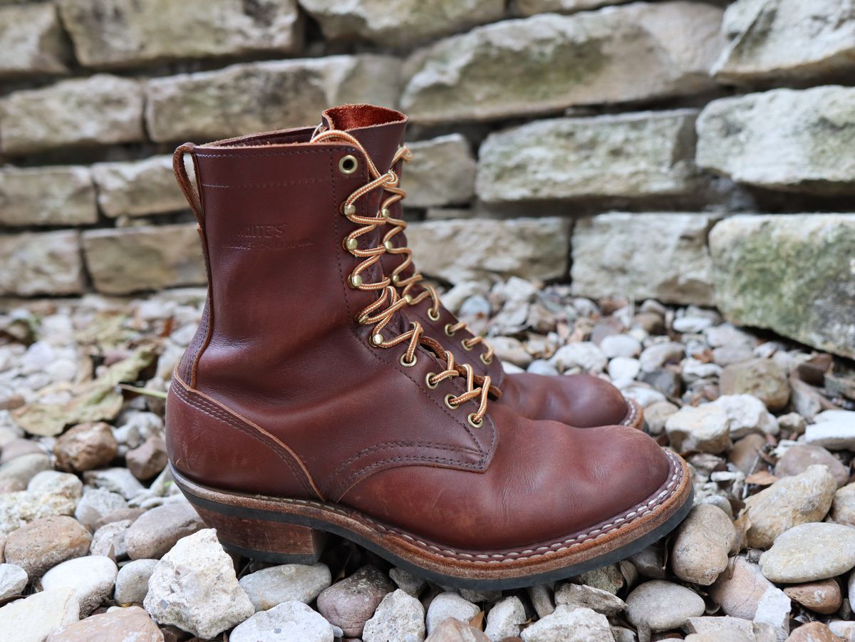 Photo by stepped_in_dookie_again on December 2, 2024 of the White's Packer in Seidel Red Dog Oil Tan.