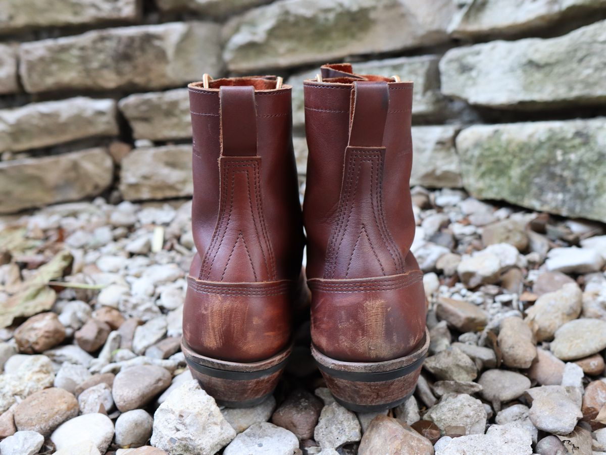 Photo by stepped_in_dookie_again on December 2, 2024 of the White's Packer in Seidel Red Dog Oil Tan.