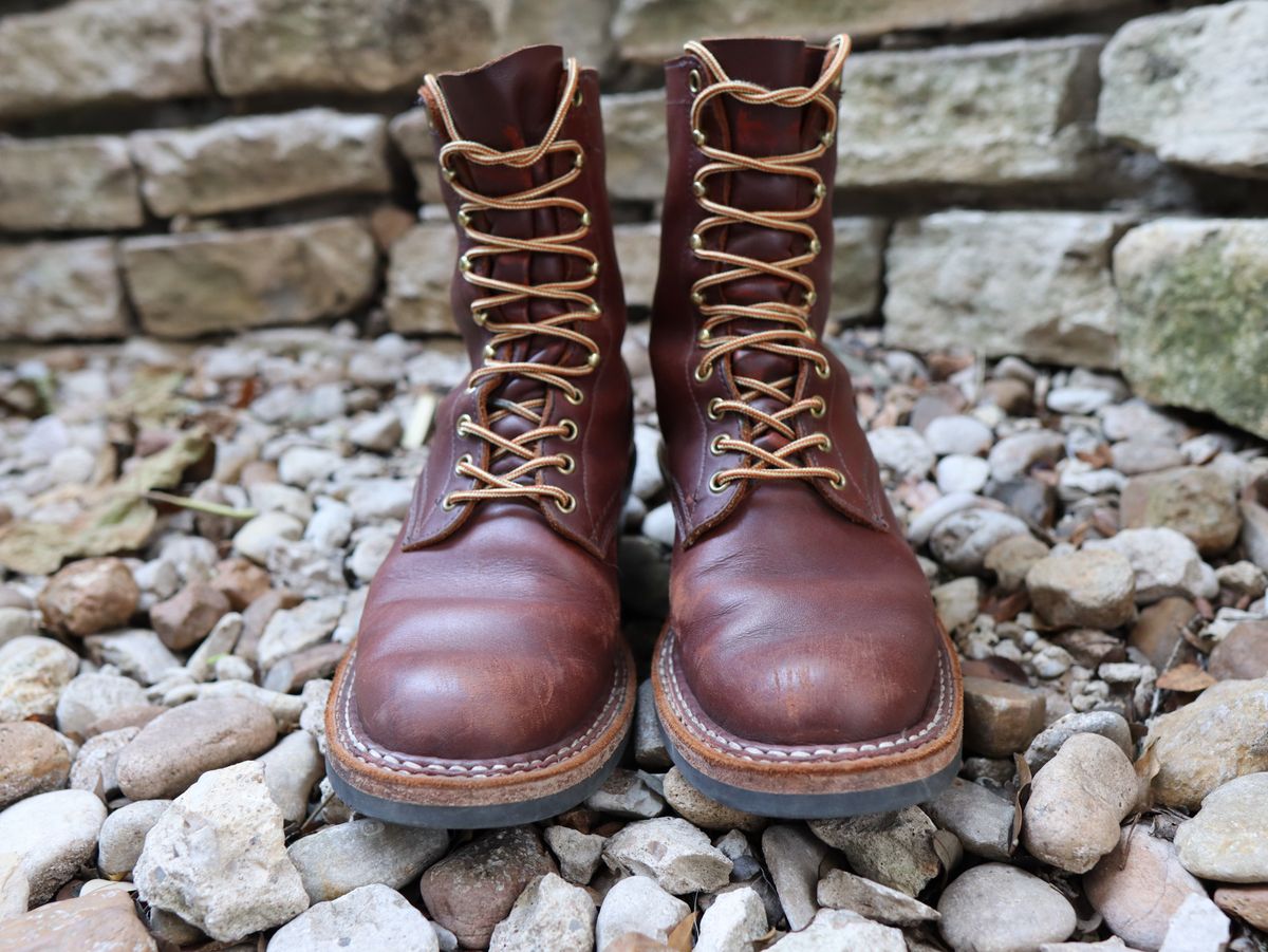 Photo by stepped_in_dookie_again on December 2, 2024 of the White's Packer in Seidel Red Dog Oil Tan.