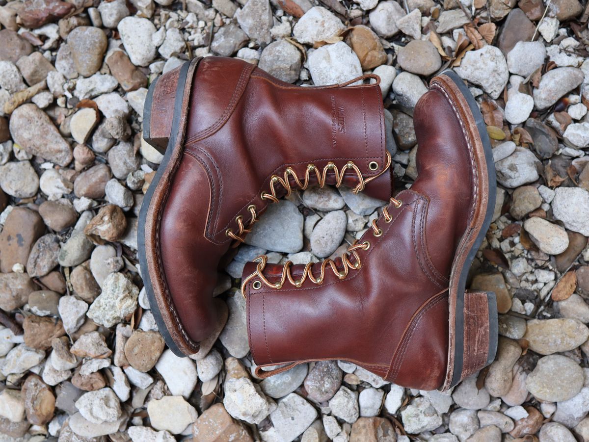 Photo by stepped_in_dookie_again on December 2, 2024 of the White's Packer in Seidel Red Dog Oil Tan.