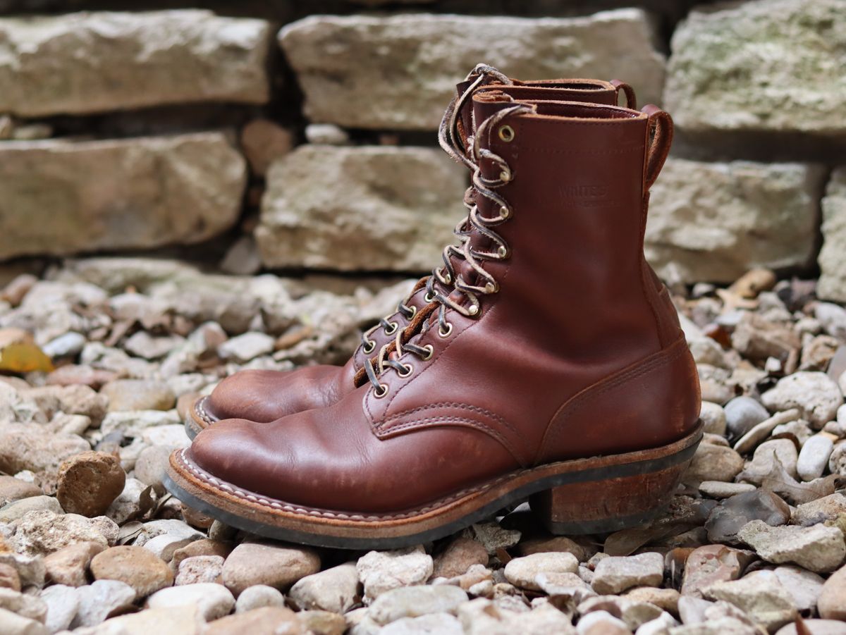 Photo by stepped_in_dookie_again on January 2, 2025 of the White's Packer in Seidel Red Dog Oil Tan.