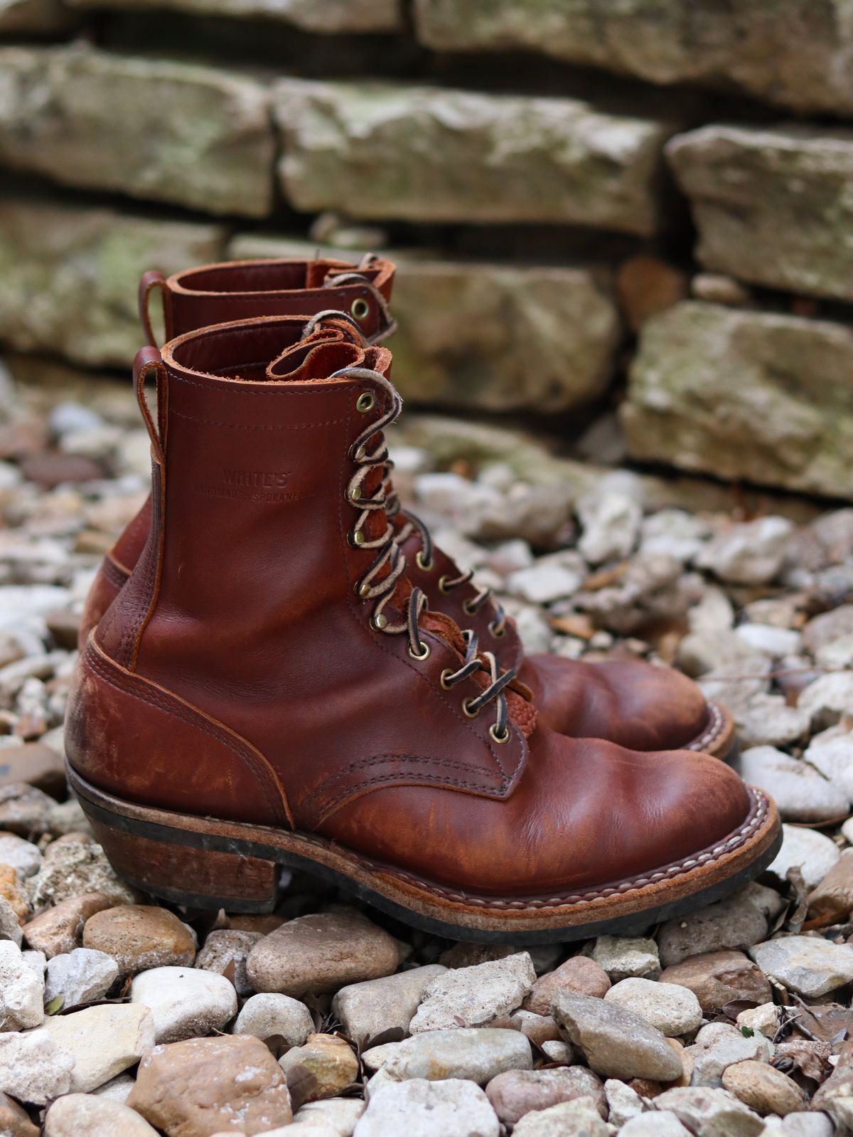 Photo by stepped_in_dookie_again on March 3, 2025 of the White's Packer in Seidel Red Dog Oil Tan.