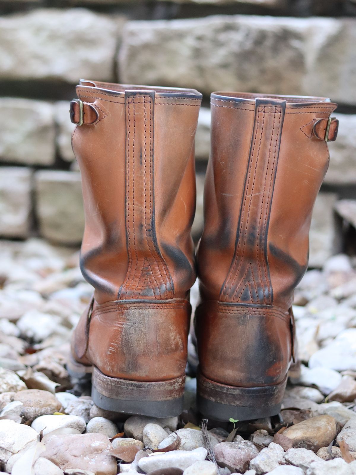 Photo by stepped_in_dookie_again on March 3, 2026 of the Wesco Mister Lou in Maryam Natural Horsehide.