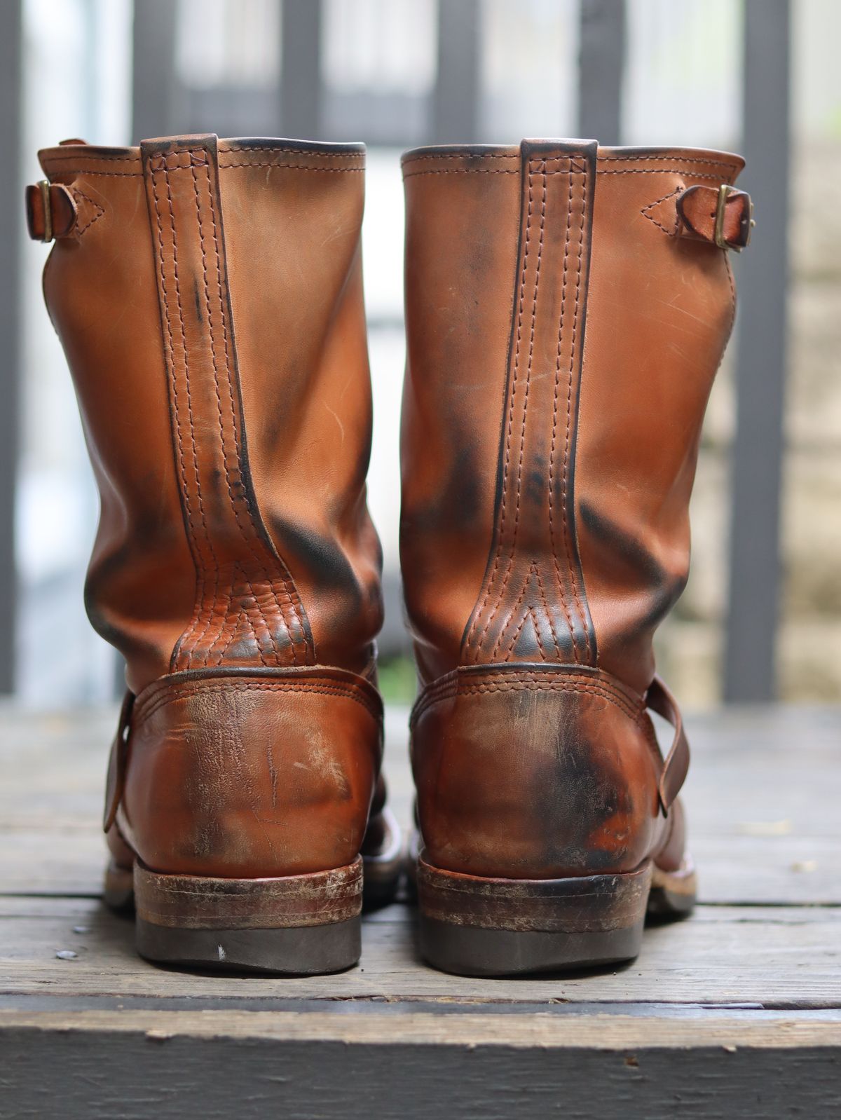 Photo by stepped_in_dookie_again on April 1, 2026 of the Wesco Mister Lou in Maryam Natural Horsehide.