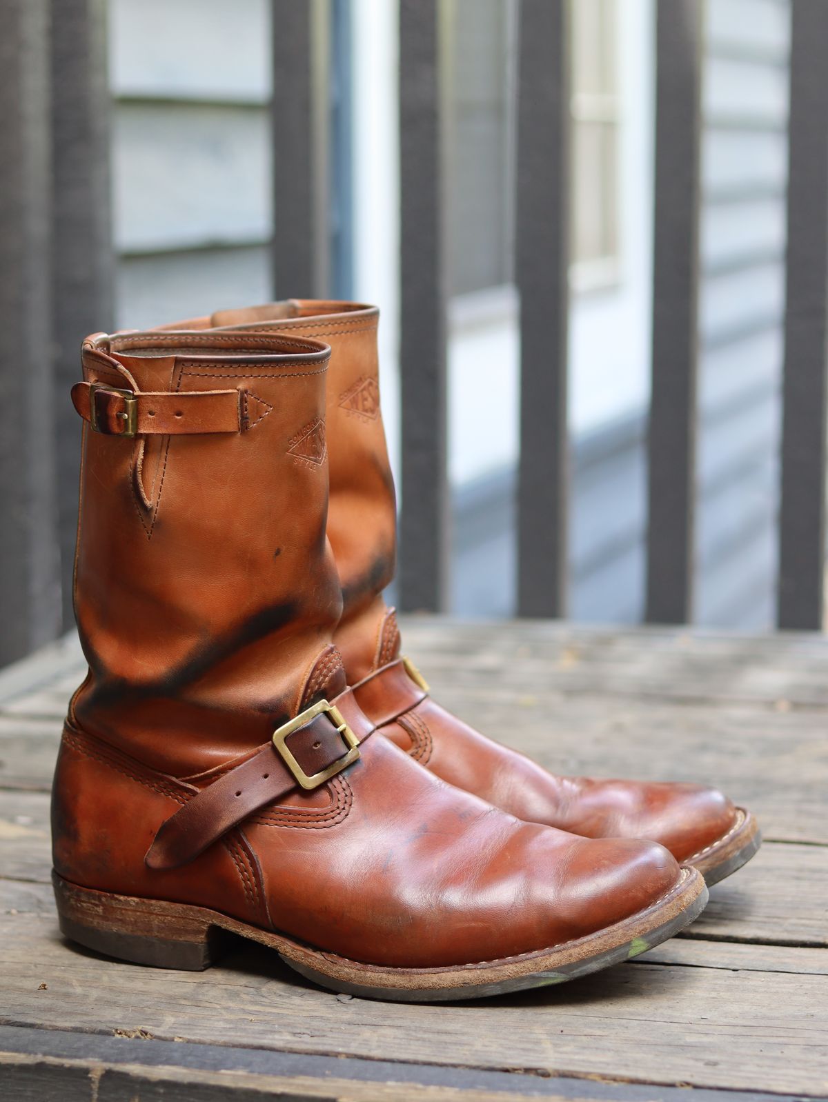 Photo by stepped_in_dookie_again on April 1, 2026 of the Wesco Mister Lou in Maryam Natural Horsehide.