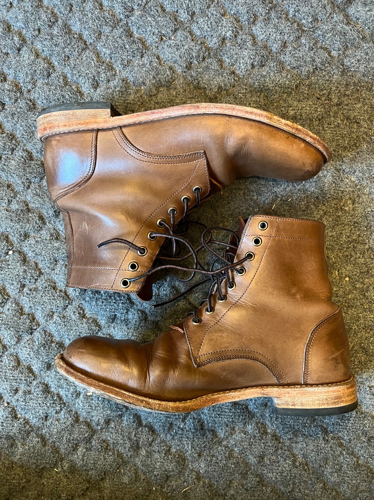 Oak Street Bootmakers Trench Boot in Horween Natural Chromexcel ...