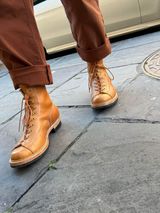 Kings Boots Unlisted Model in Conceria Cloe Whisky Horsebutt