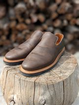 Viberg Slipper in C.F. Stead Clove Regency Calf